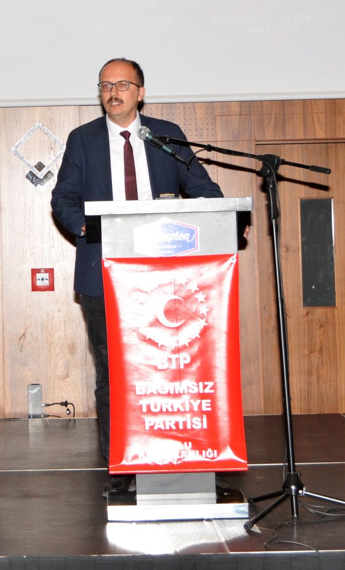 <BTP Bolu İl Başkanı Yağcı, “Çin modelini Çin bile bıraktı, Çin Modeli dedikleri şey işlerine yaramaz dedik, onlar bize sormadan “Milli Ekonomi Modeli (MEM)” mizi aşırdılar.