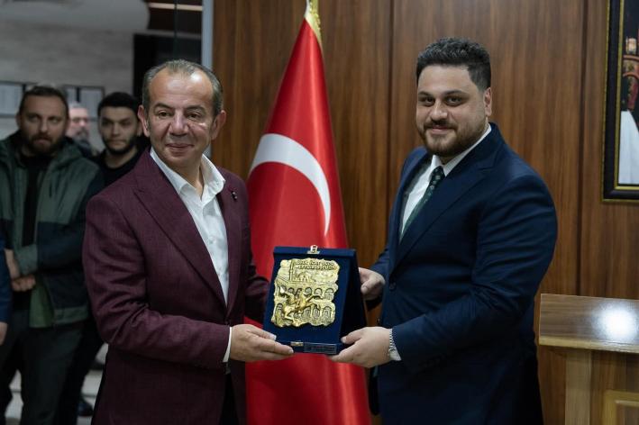 BTP lideri Hüseyin Baş’tan Bolu Belediye Başkanı Tanju Özcan’a ziyaret