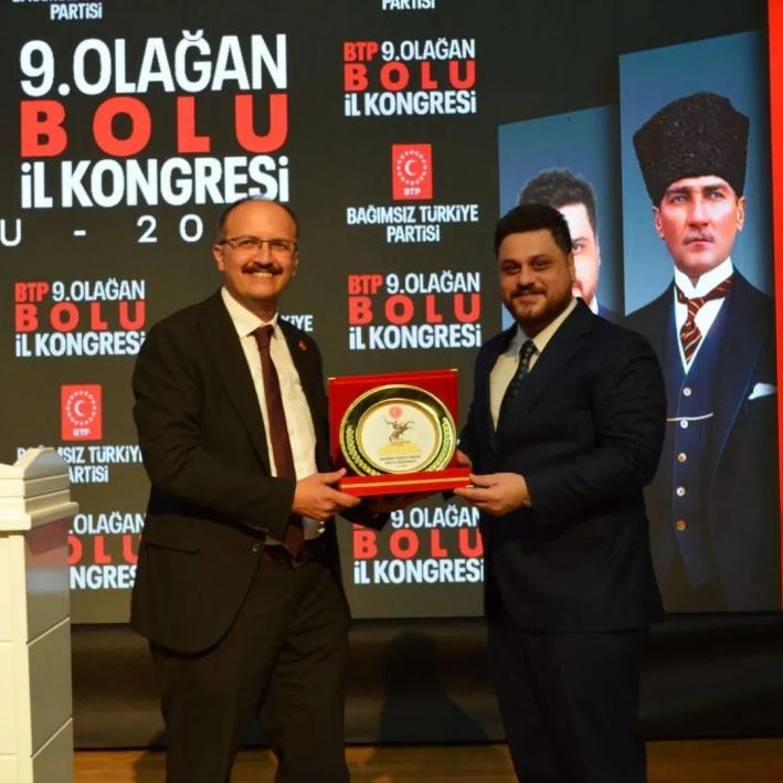 Güven tazeleyen BTP Bolu İl Başkanı Mustafa Yağcı, Bolu halkına teşekkür etti.